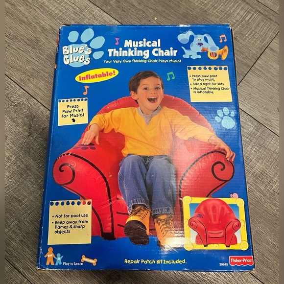 Blues Clues Musical Thinking Chair
Inflatable Fisher Price Vintage 1998
New RARE - Picture 3 of 3